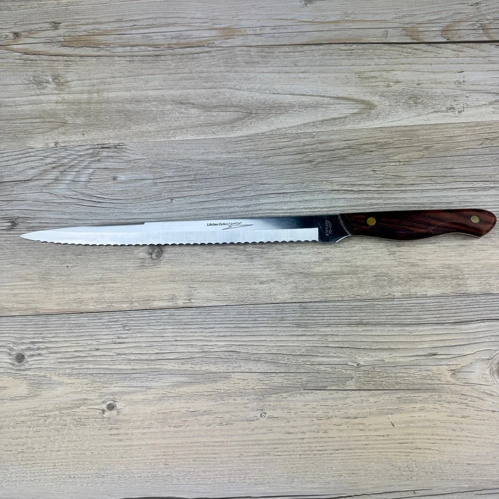 VTG Jet-Cut Lifetime Cutlery D-400 stainless steel serrated 10” knife
